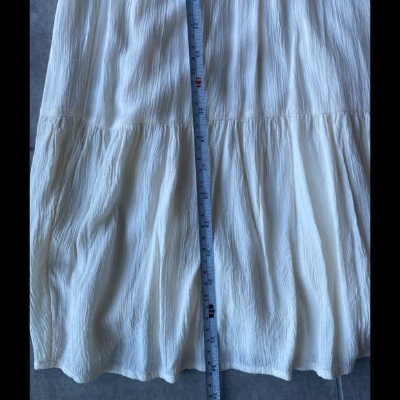 NWT pretty crème cotton Old Navy pleated cotton dress with feminine details - Picture 11 of 11